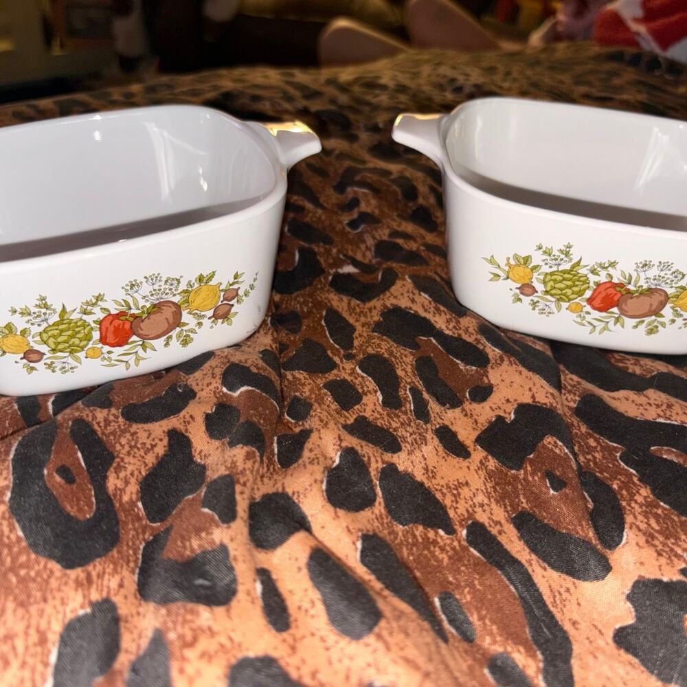 Vintage CorningWare Spice O’ Life  Petite Casserole Dishes Set of 2